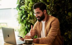 man at laptop